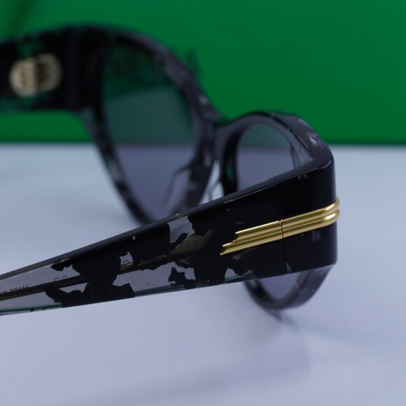 Bottega Veneta BV1002S 002 Cat Eye Sunglasses - Black Havana/Grey main image 12